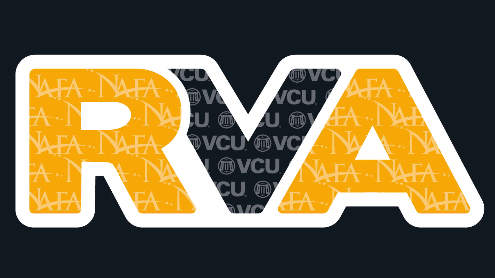RVA in block letters with NAFA logo pattern