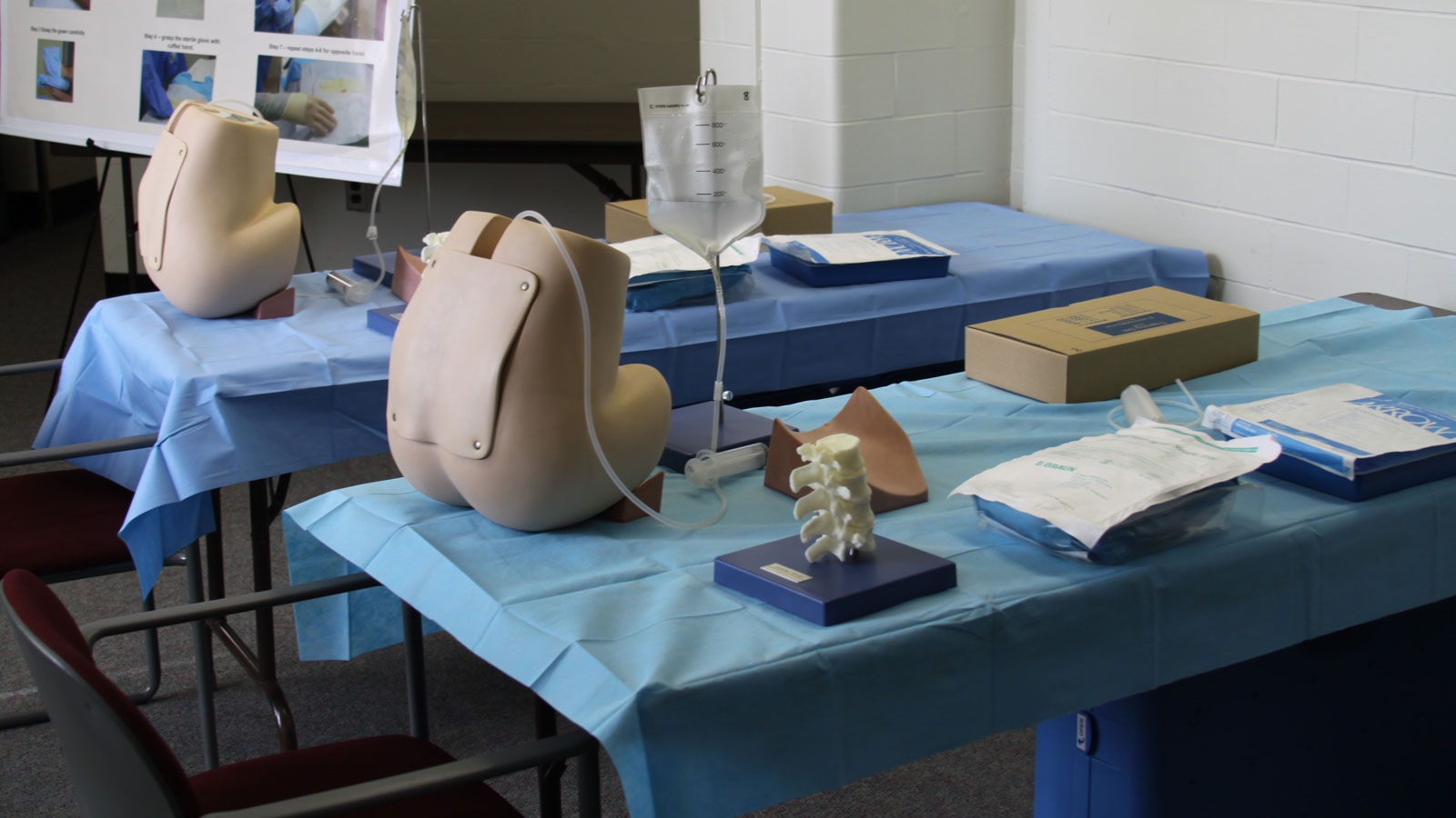 Simulation spinal and epidural equipment